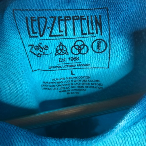 Led Zeppelin Tie-Dye Tee Graphic Band T-shirt NWT - Picture 4 of 4
